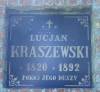 Grave of Lucjan Kraszewski, d. in 1892